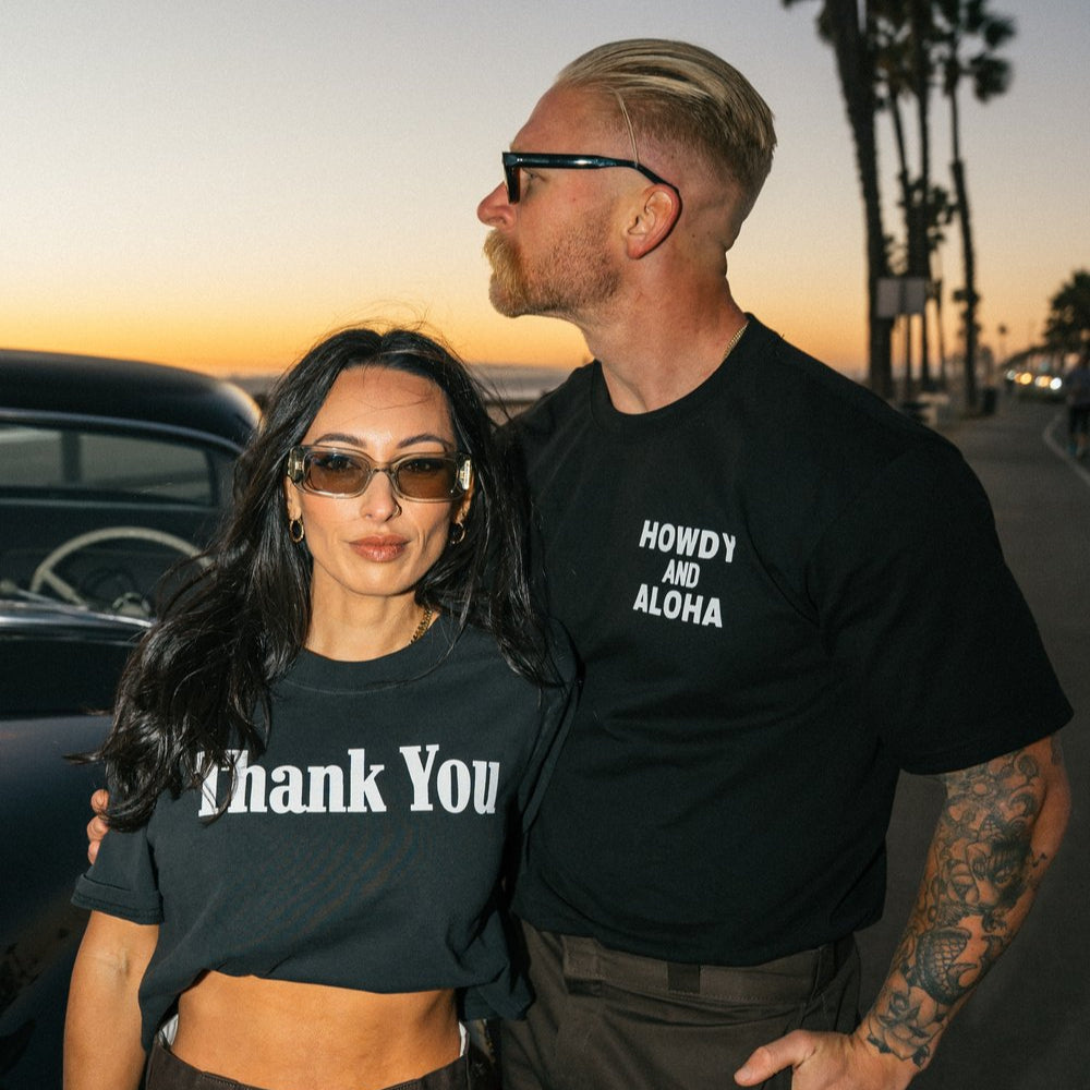 Women's Shop Crop Tee - Vintage Black
