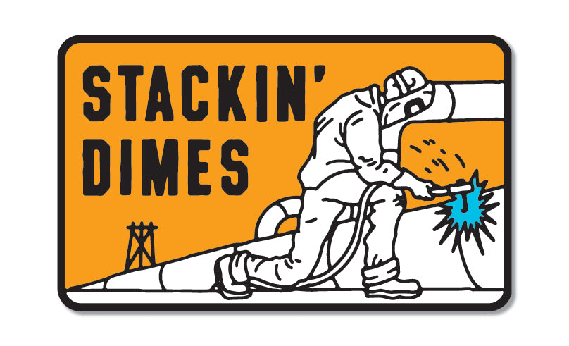 Stackin' Dimes Sticker - 3in