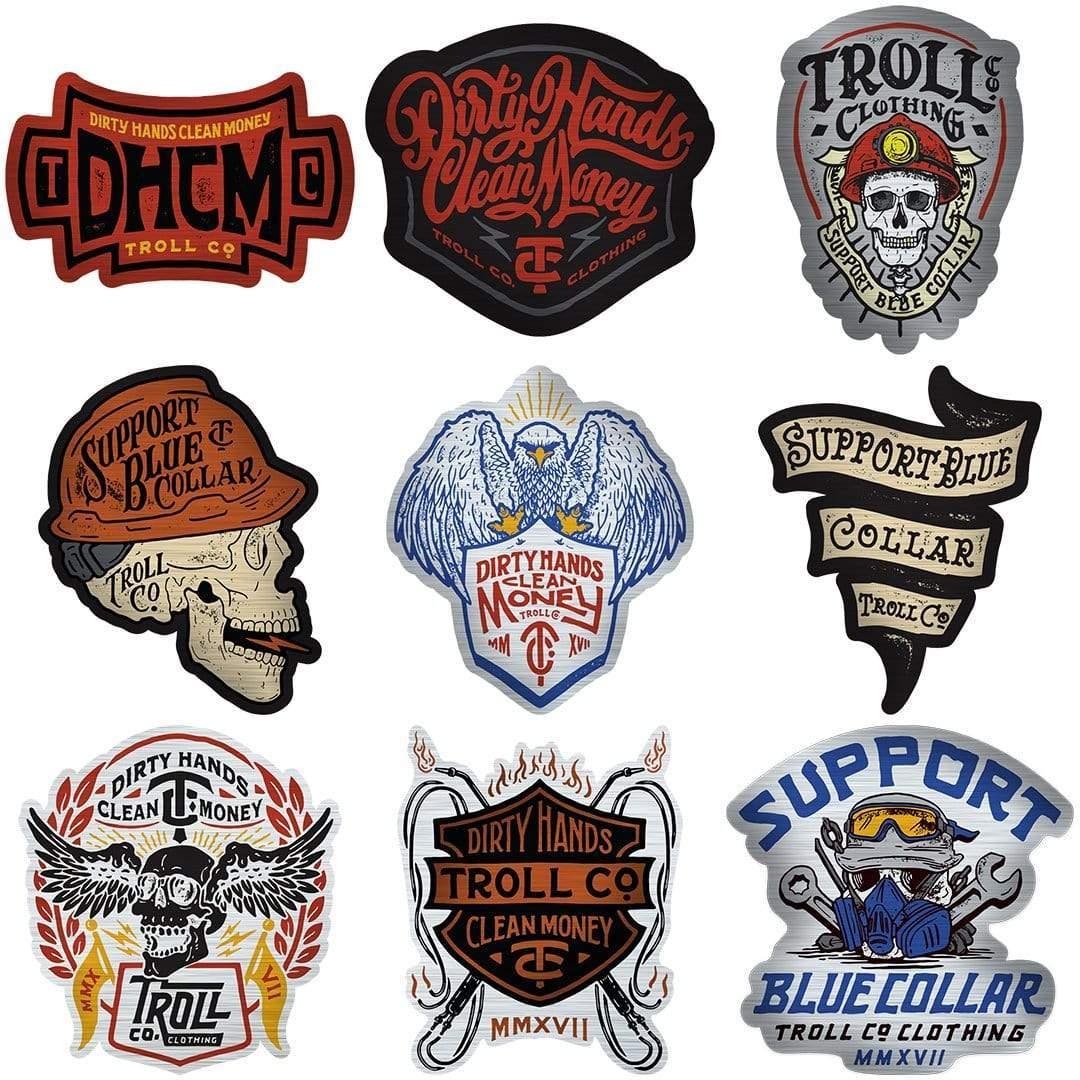 ETCHED STICKER PACK (JUMBO) - Purpose-Built / Home of the Trades