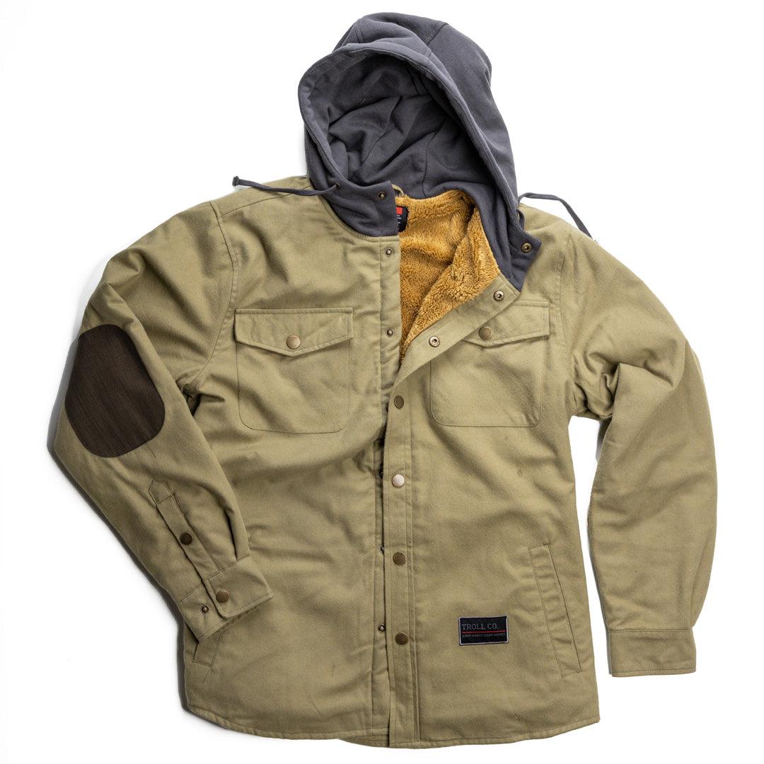 Elwood Flannel Jacket: Military Green Charcoal - Purpose-Built / Home of the Trades