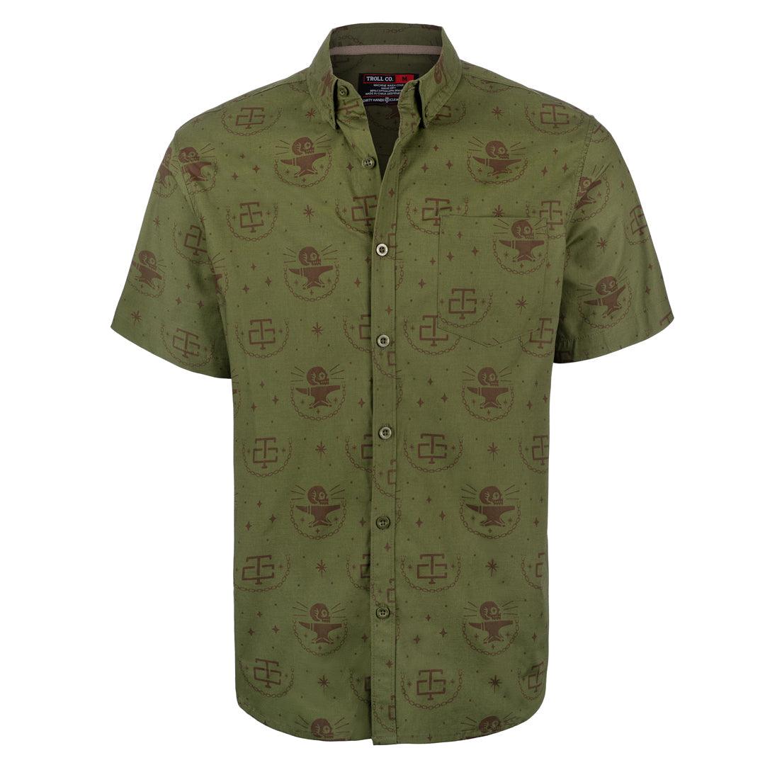 Miller Button Down: Green Brown - Purpose-Built / Home of the Trades