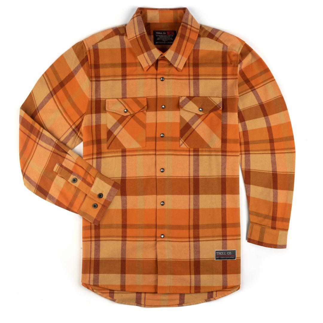 Wilder Flannel, Orange - Purpose-Built / Home of the Trades