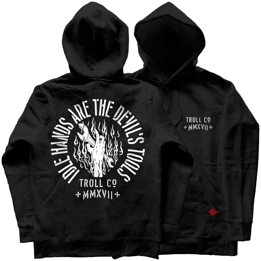 Devil's Hand Hoodie: Black