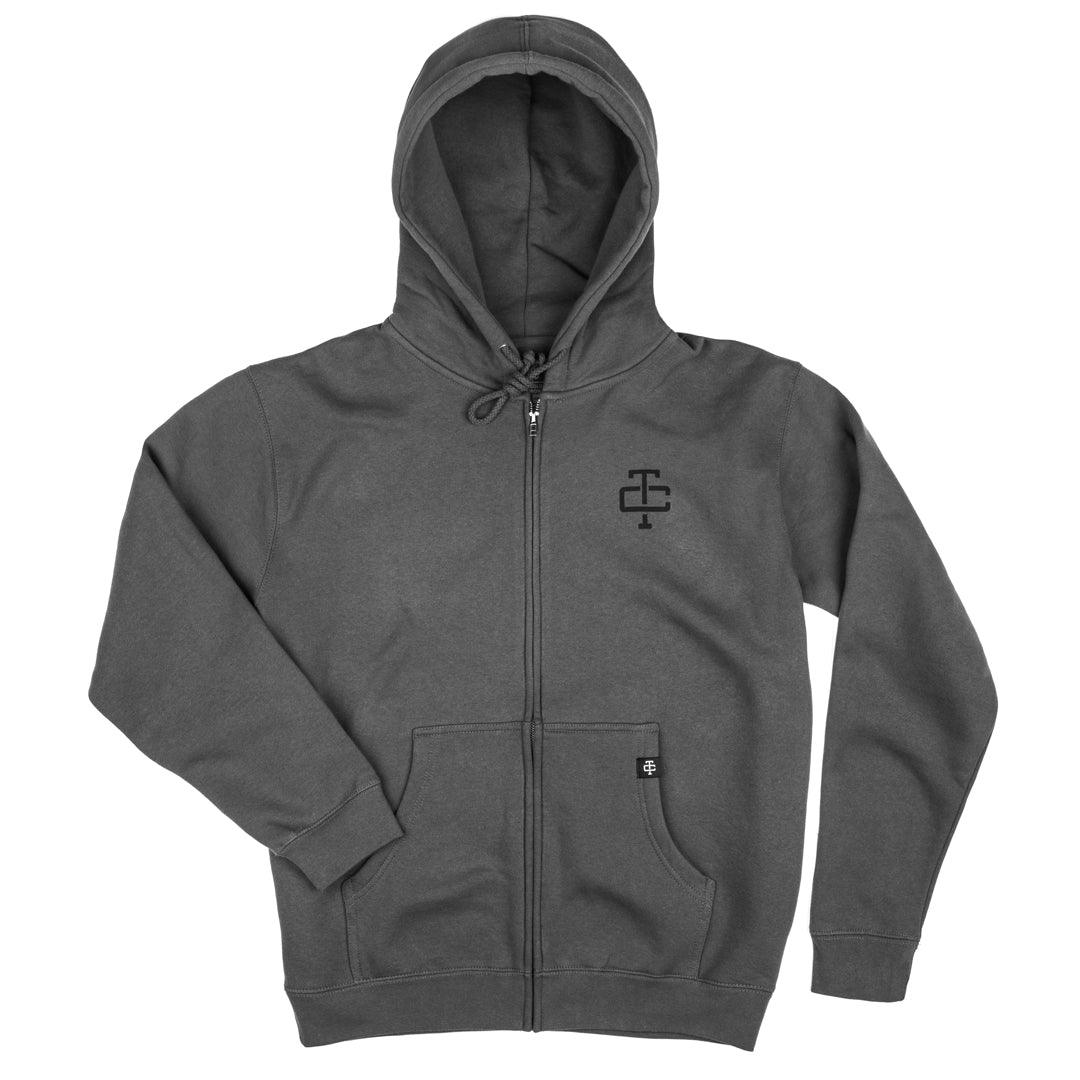Alado Zip-up Hoodie: Charcoal - Purpose-Built / Home of the Trades