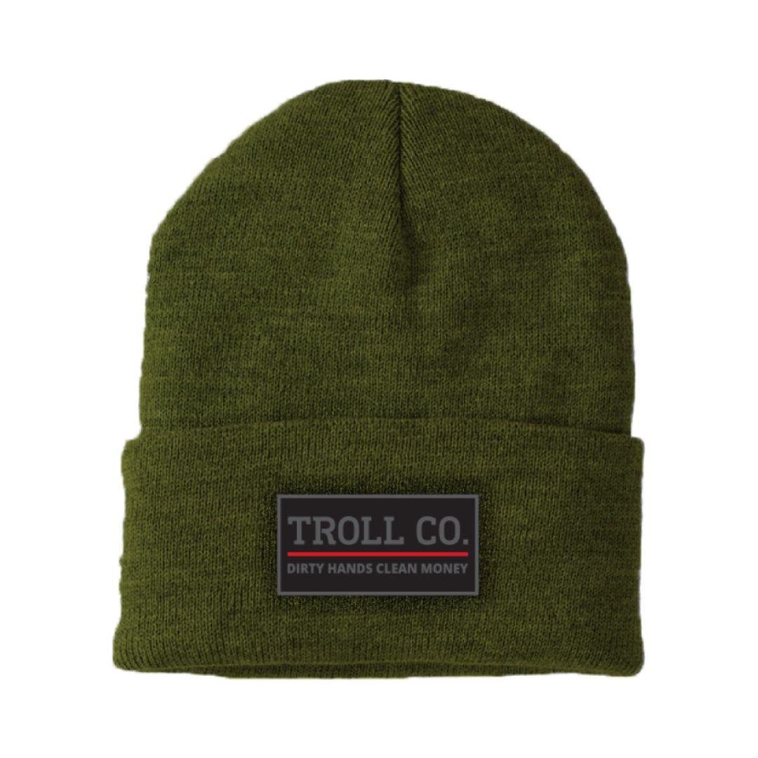 Troll Co Beanie, Military Green - Purpose-Built / Home of the Trades