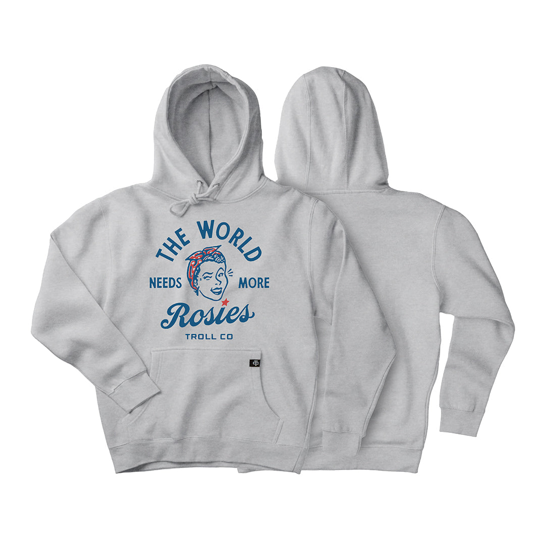 Women’s Retro Rosie Hoodie, Heather Grey