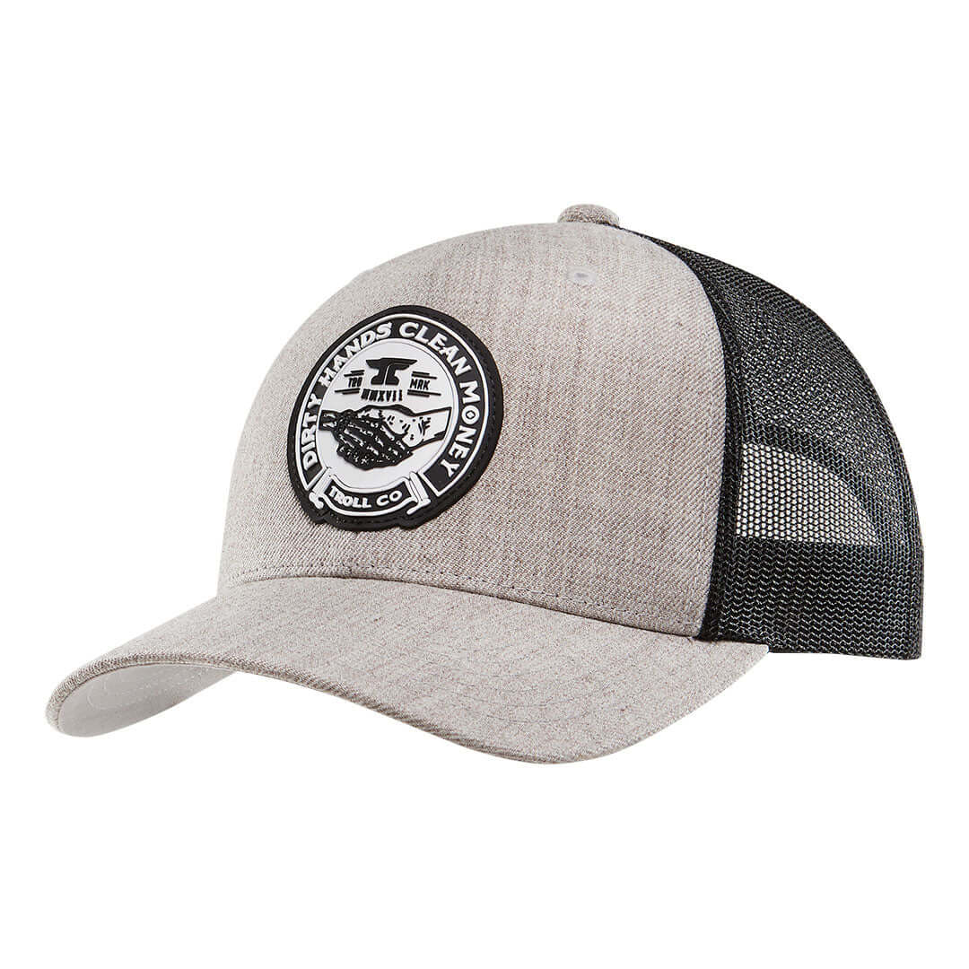 DHCM Haggler Curved Bill Trucker Hat - Gray Heather