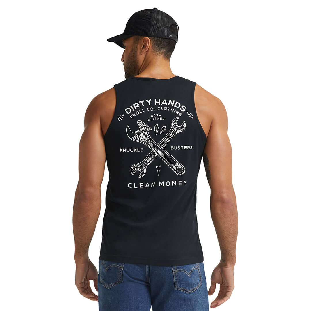 Twisting Wrenches Tank, Black