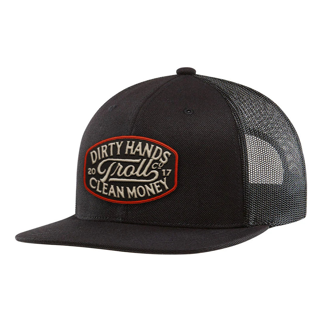 DHCM Model T Flat Bill Snapback Hat - Black