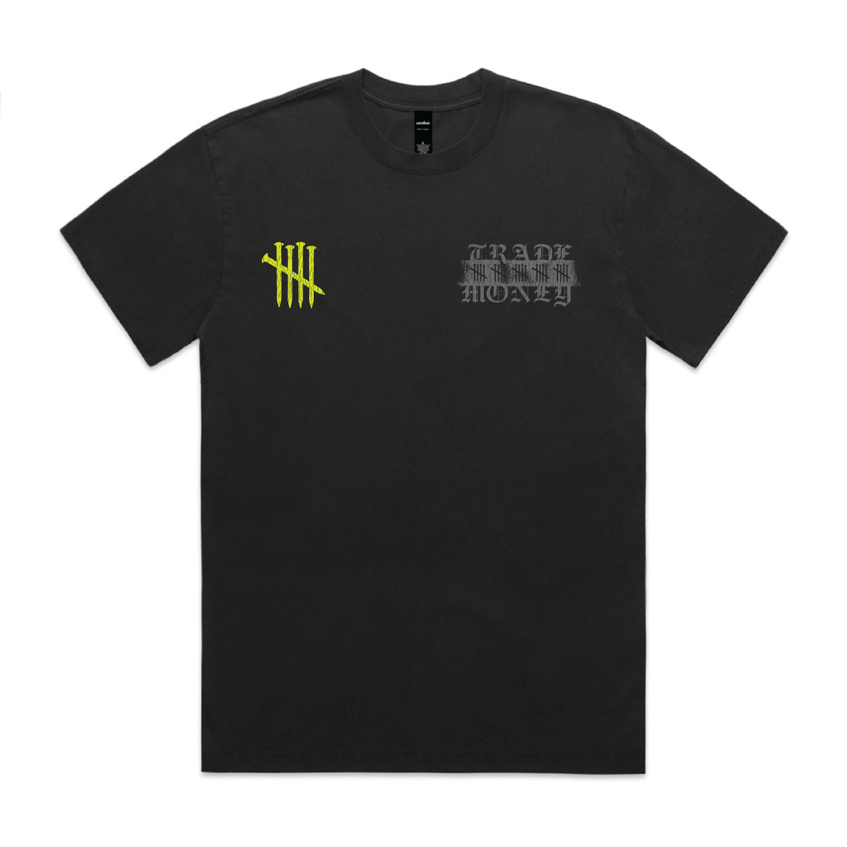 Paid in Full HD Tee, Faded Black