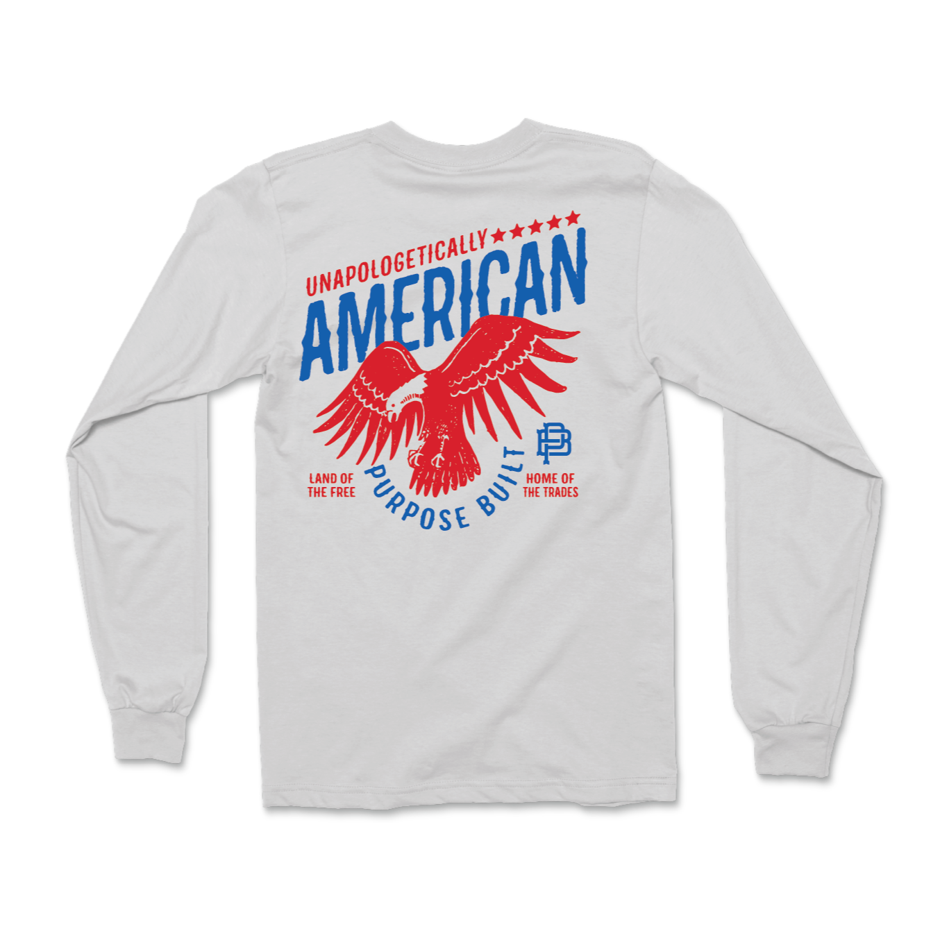 Unapologetically American L/S Tee, White