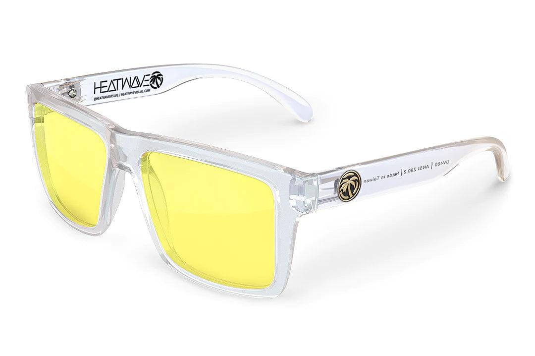 Vise Z87 Sunglasses: Vapor Clear Frame - Hi_Vis Yellow Z87 Lens - Purpose-Built / Home of the Trades