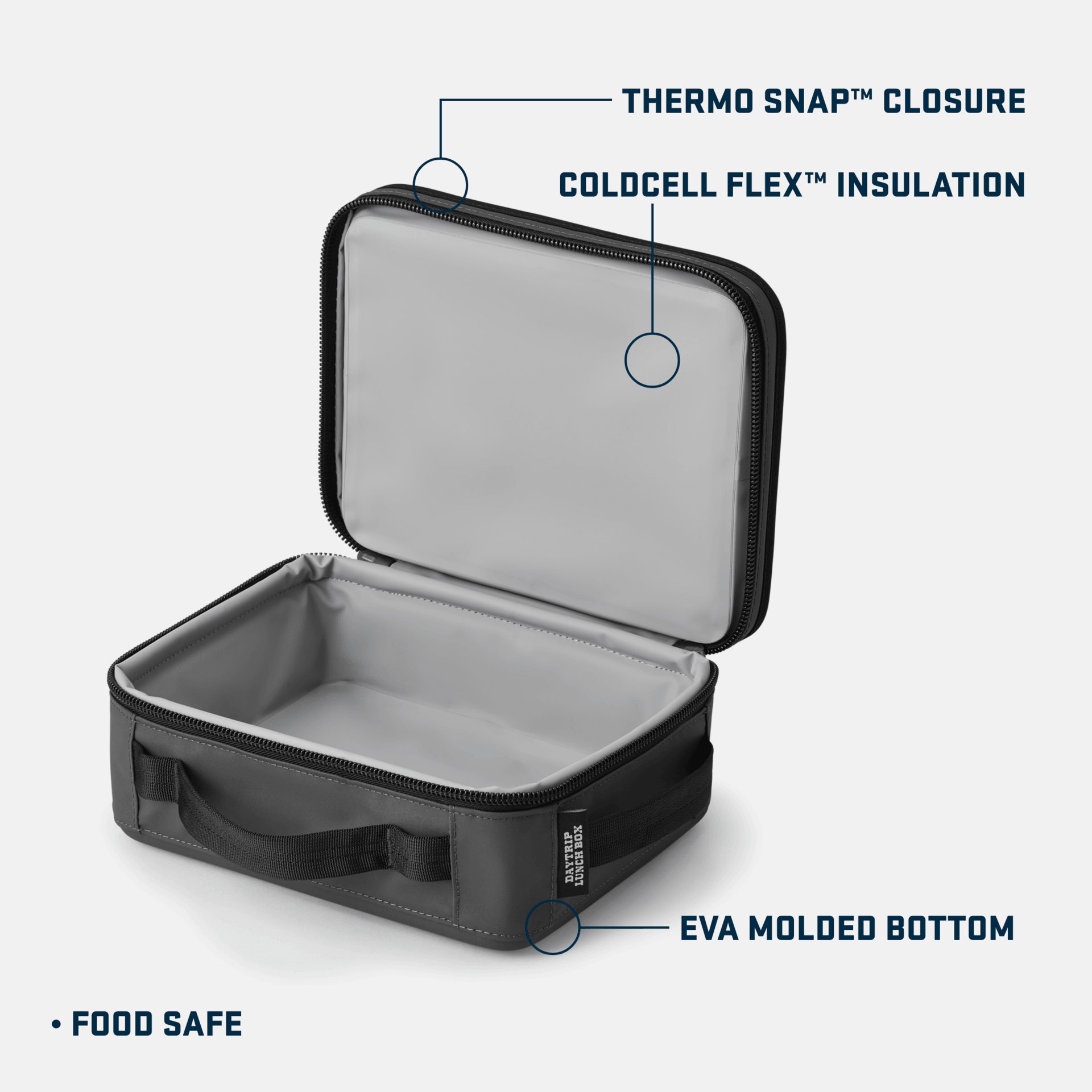 Daytrip Lunch Box Charcoal - Purpose-Built / Home of the Trades