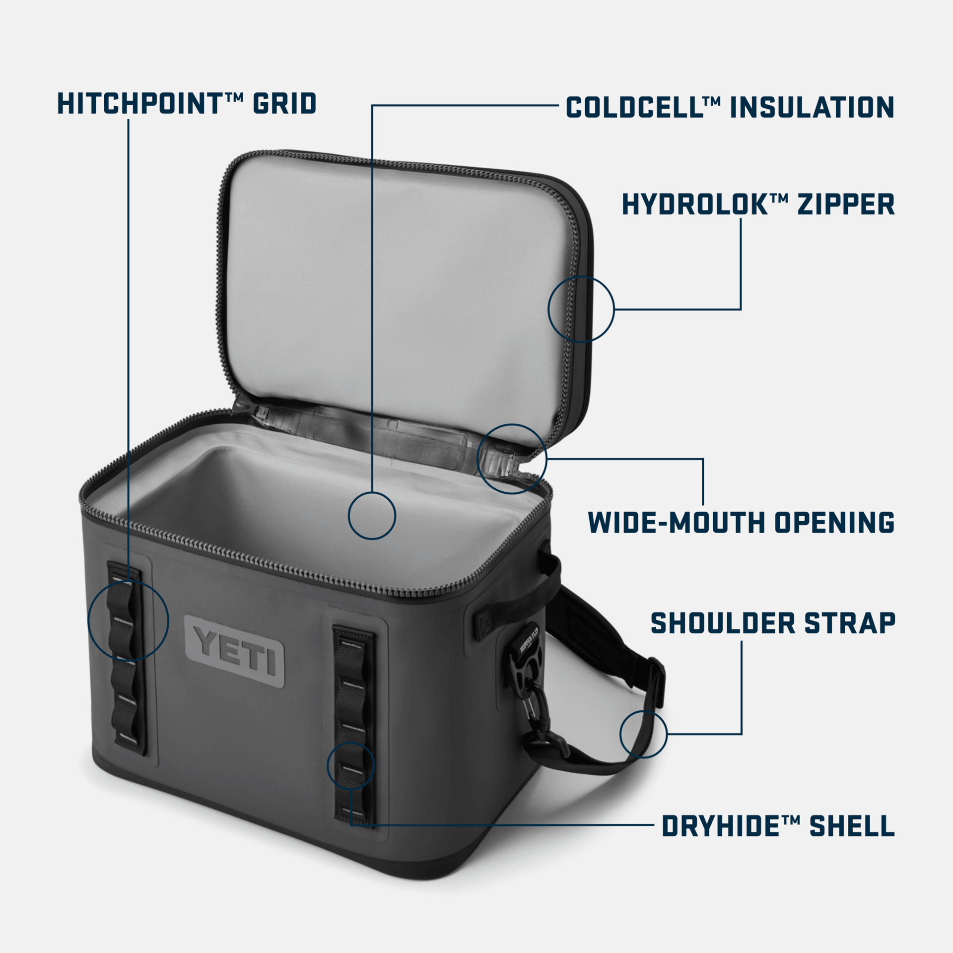 Hopper Flip® 18 Soft Cooler - Navy - Purpose-Built / Home of the Trades