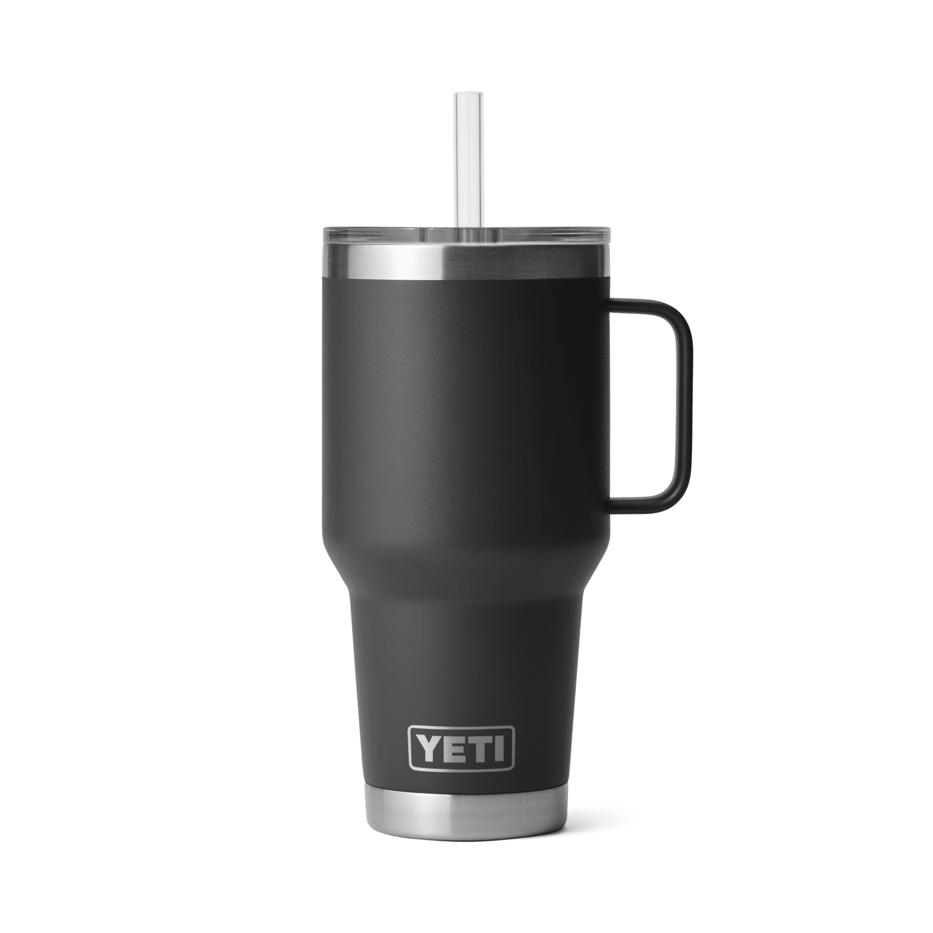 Rambler® 35 oz Mug w/Straw Lid - Black - Purpose-Built / Home of the Trades