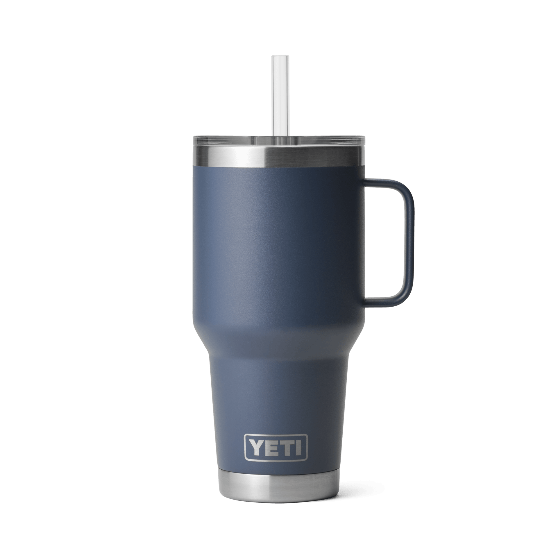 Rambler® 35 oz Mug w/Straw Lid - Navy - Purpose-Built / Home of the Trades