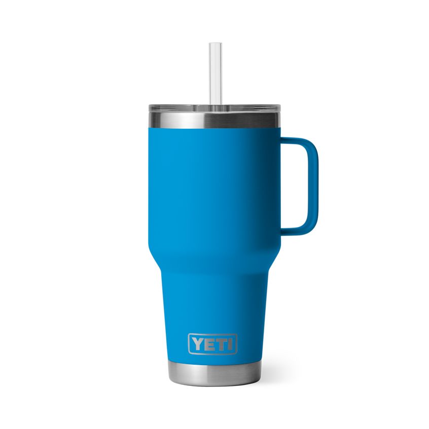 Rambler® 35 oz Mug W/Straw Lid - Big Wave Blue