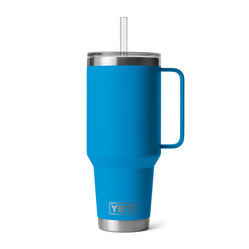 Rambler® 42 oz Mug W/Straw Lid - Big Wave Blue