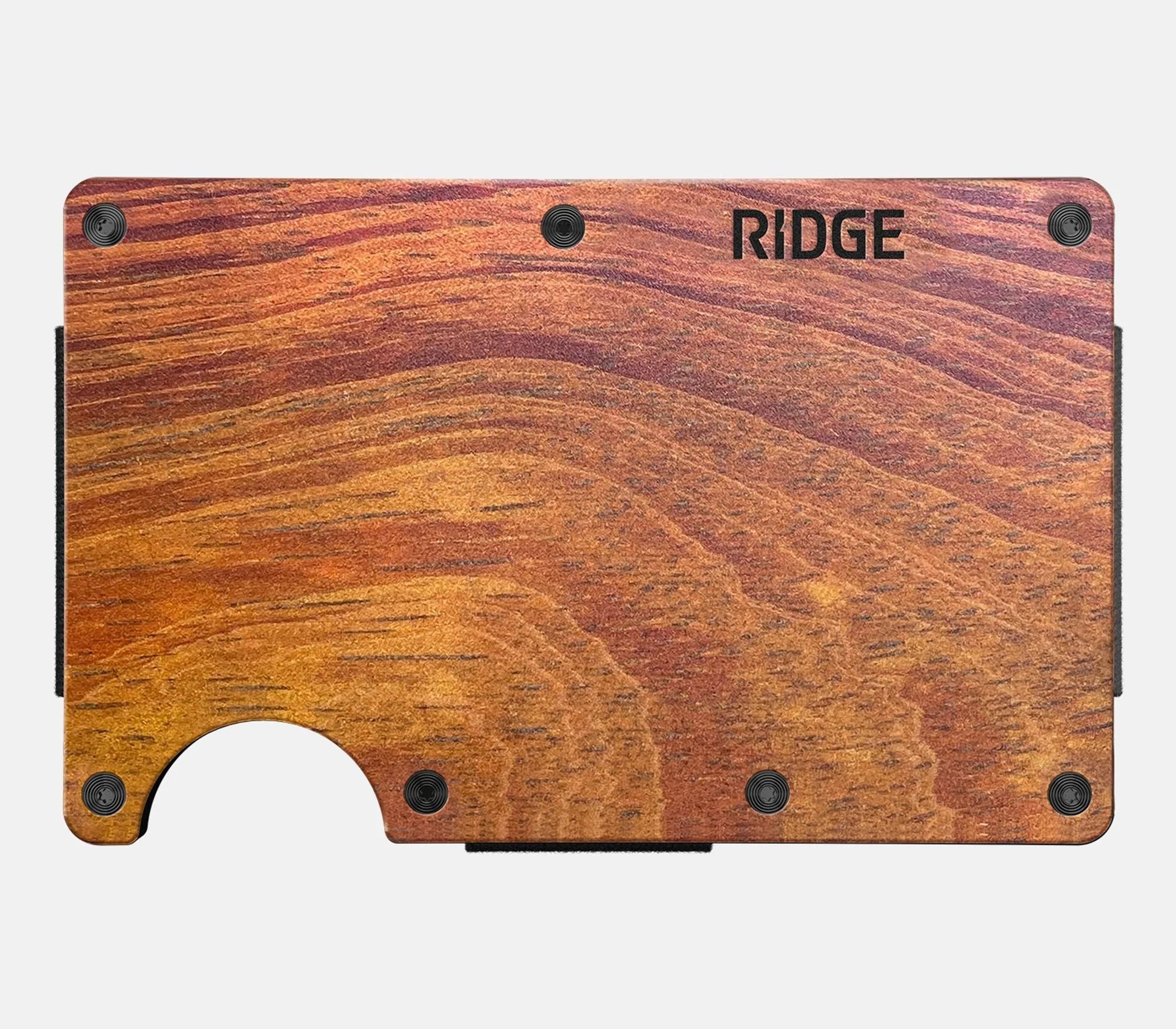 Ridge Wallet Money Clip - Mopane Wood