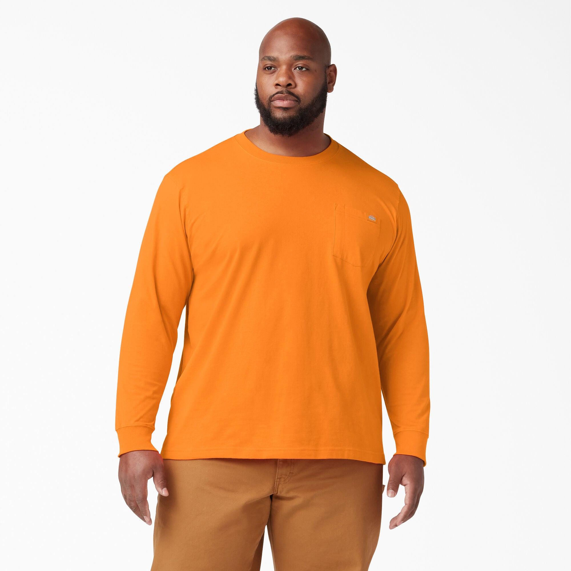 Heavyweight Long Sleeve Pocket T-Shirt, Orange - Purpose-Built / Home of the Trades