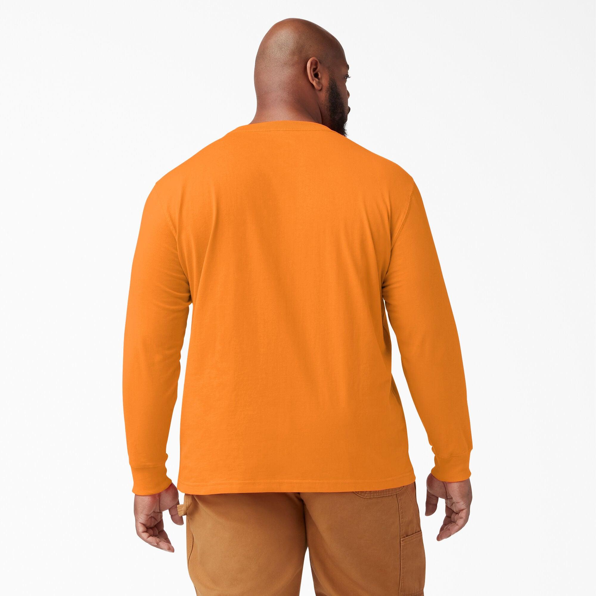 Heavyweight Long Sleeve Pocket T-Shirt, Orange - Purpose-Built / Home of the Trades