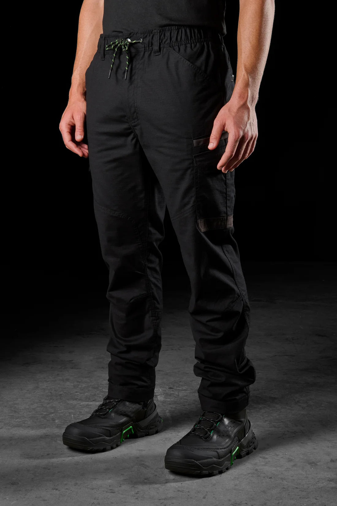WP-12 Elastic Waist Stretch Work Pant - Black