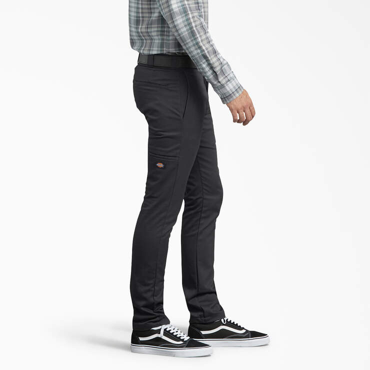 Twill Skinny Work Pant, Black