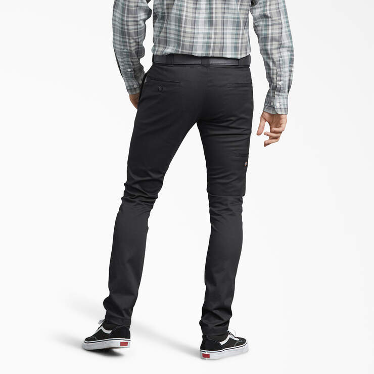 Twill Skinny Work Pant, Black