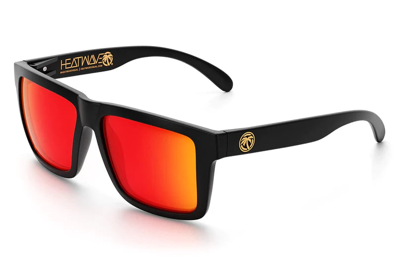 XL Vise Z87 Sunglasses - Black Frame Sunblast Lens