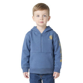 Infant/Toddler Long-Sleeve Half-Zip Sweatshirt - China blue