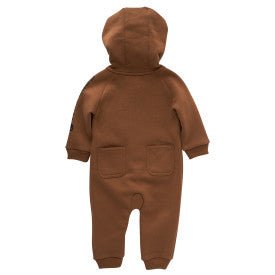 Infant Boys Long Sleeve Zip Front Coverall - Carhartt Brown