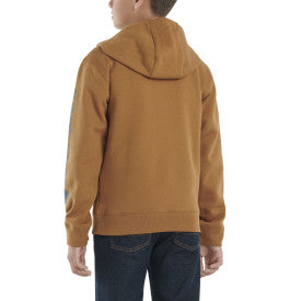 Youth Boys Long Sleeve Graphic Sweatshirt - Carhartt Brown