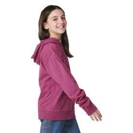 Youth Girls Long-Sleeve Garment Dyed Sweatshirt - Violet Quartz Wash