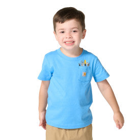 Youth Boys Short-Sleeve Tool Pocket T-Shirt - Azure Blue