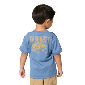 Youth Boys Force Sun Defender Short-Sleeve Heather T-Shirt - Blue Horizon Heather