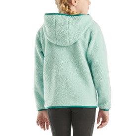 Youth Long-Sleeve Fleece Quarter-Snap Sweatshirt - Pastel Turquoise