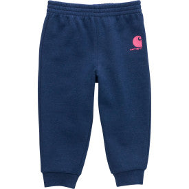 Infant Toddler Girls Fleece Logo Sweatpant - Dark Denim