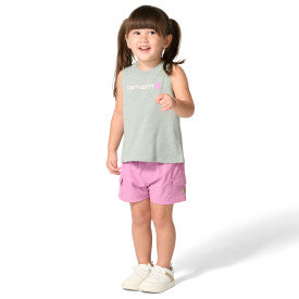 Youth Girls Sleeveless SUV T-Shirt - Laurel Heather Wash