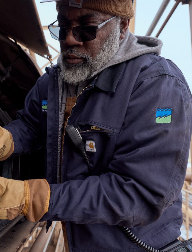 Embroidered Carhartt FR jacket, utility crew