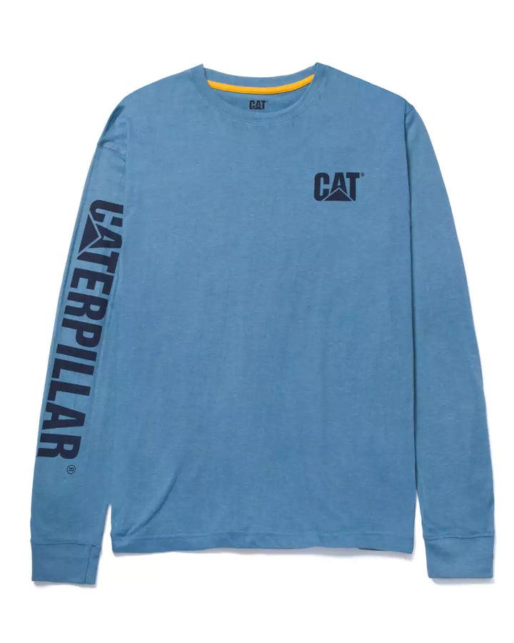 Men's Trademark Banner Long Sleeve T-Shirt - Real Teal Heather - Purpose-Built / Home of the Trades
