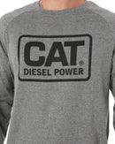 Cat Diesel Power L/S Tee - Dark Heather Grey - Purpose-Built / Home of the Trades