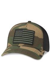 TWILL VAL PATCH HAT USA BLK/CAMO - Purpose-Built / Home of the Trades