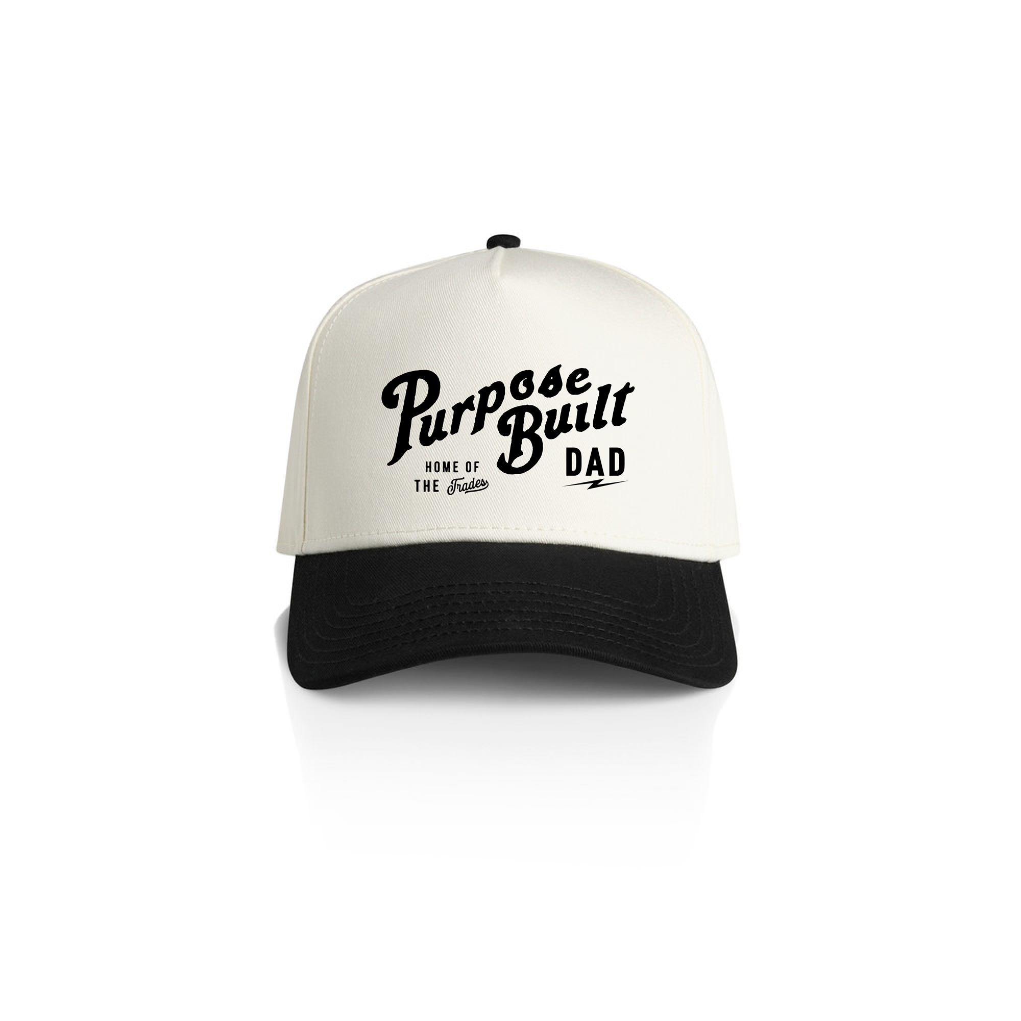 Purpose-Built Dad - Two Tone Hat, Natural & Black