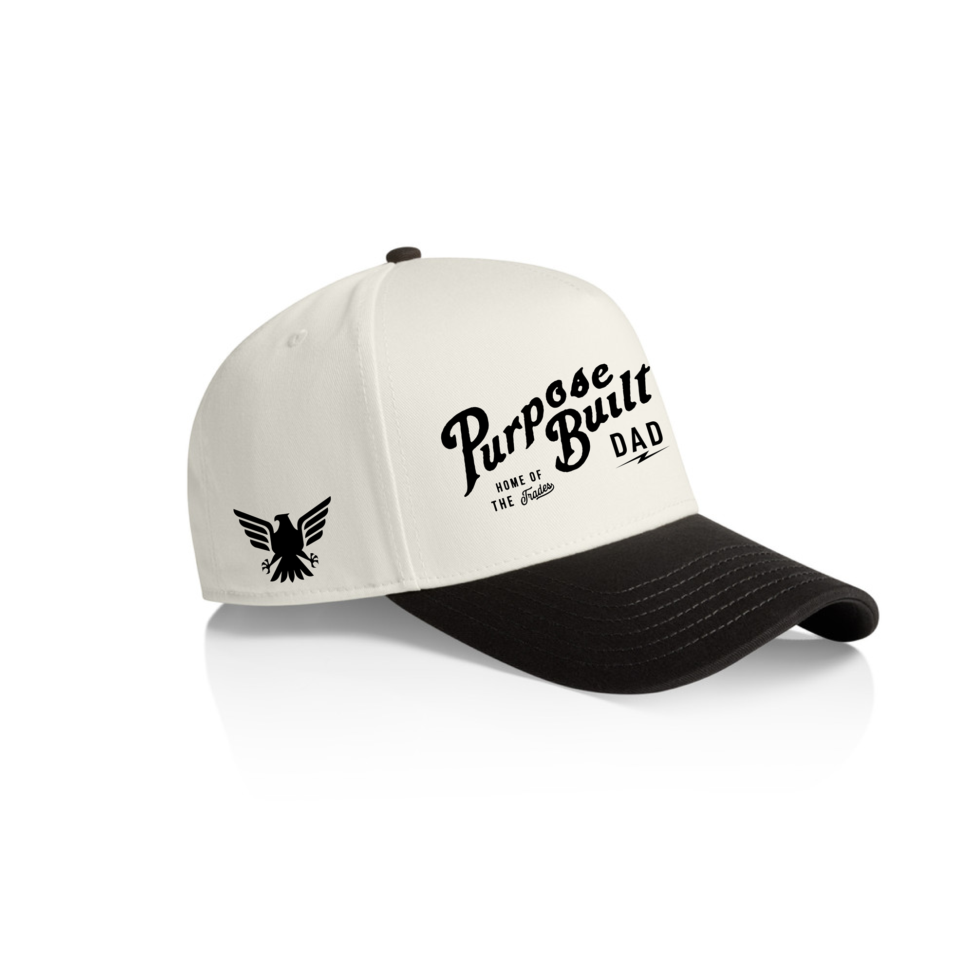 Purpose-Built Dad - Two Tone Hat, Natural & Black