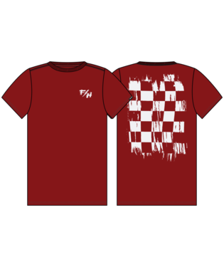 Fray SS Tee - Cardinal