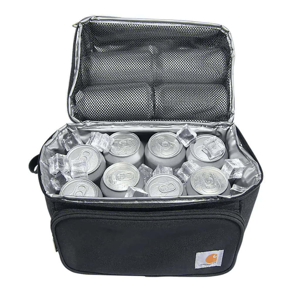 Insulated 12 can two compartment lunch cooler - Black - Purpose-Built / Home of the Trades