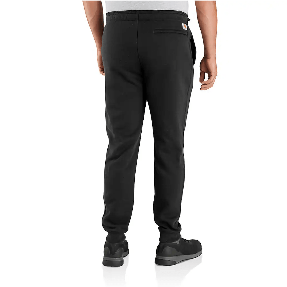 Loose Fit Midweight Tapered Sweatpants - Black