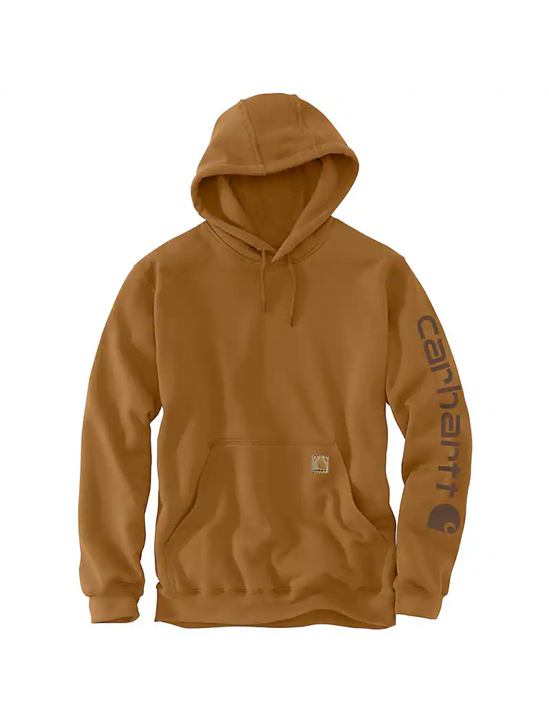 Relaxed Fit Garment Dyed French Terry Graphic Sweatshirt - Carhartt Brown