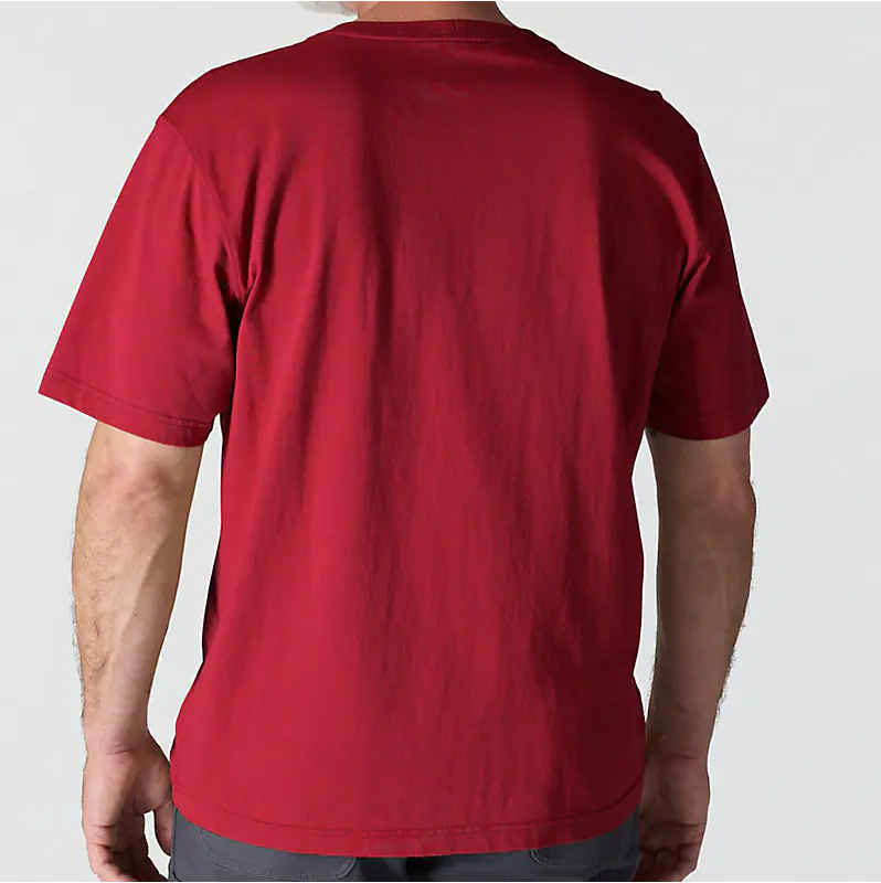 K87 - Loose Fit Heavyweight Pocket Tee- Industry Red