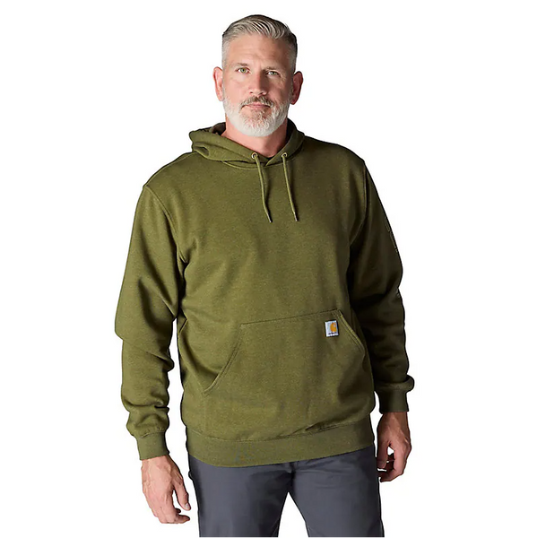 K288 Loose Fit Midweight Logo Sleeve Graphic Hoodie - Dark Bronzed